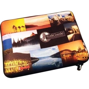 14.4" X 10.7" X 1.5" - Laptop And Notebook Flip And Zip Neoprene Sleeve