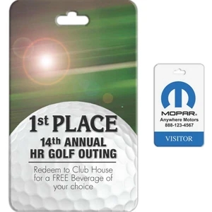 One Side - Vertical Sublimated Badge With Fiberglass Reinforced Plastic