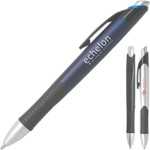 Apollo - Medium Point, Colored Barrel Pen With Black Grip And Silver Tip