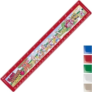 Quickview - 12" Ruler With Insert Printed On White Paper Under Protective Lens
