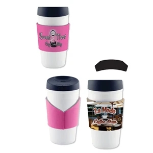 5 Working Days - Lightweight, Durable Neoprene Coffee Sleeve, 2 7/8" X 9 11/16"