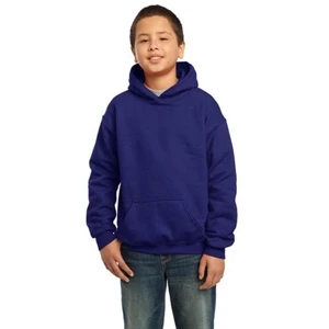 Gildan (r) - Heathers - Cotton/polyester Hooded Youth Sweat Shirt With Matching Drawstring, Pouch Pocket