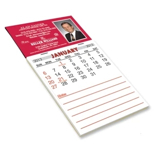 Magnetic Note Pad - Calendar - Full Color. Digital 4-color Process Printed Magnet