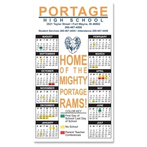 Magnet 20 Mil - Calendar Rectangle. Digital Four Color Process Print; Size 4 X 7"