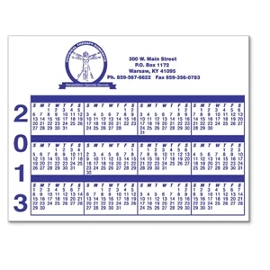 Laminated Card Stock - Small Rectangle. Digital Four Color Process Print; 4.25 X 5.5