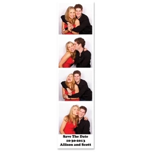 Save The Date - Magnet - 2 X 8" Save The Date Rectangle - Full Color. Digital 4-color Process Print
