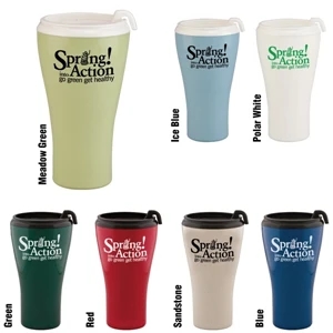Evolve Gt - Sale 5-7 Day Production - 16 Oz Biodegradable Heavy Duty Plastic Tumbler With Plastic Slider Lid