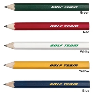 Catalog 5-7 Day Production - Hex Wooden Golf Pencil Without An Eraser; Arrives Already Sharpened; Made In The Usa