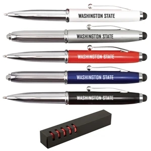 Iwrite - Sale 5-7 Day Production - Touch Free Stylus With Led, Pen And Chrome Accents For A Sleek Professional Look