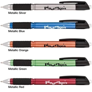 Jelly - Sale 5-7 Day Production - Metallic Pen Pen Features Metal-tone Barrel With Architectural Design Elements