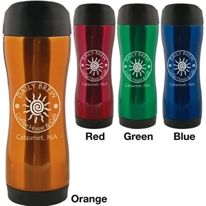 Nitro - Sale 5-7 Day Production - 14 Oz Stainless Tumbler With Leak Resistant Push-button Lid