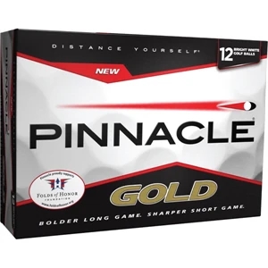 Pinnacle (r) Gold - Golf Ball, Factory Direct, Long, Straight Distance Tee To Green, Sold In Dozens