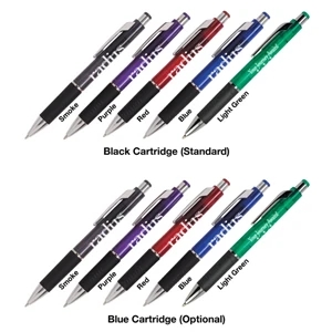 Quasar - Catalog 5-7 Day Production - Translucent Pen With Black Rubber Gripper