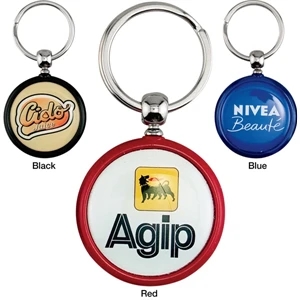 Orbit - Catalog 5-7 Day Production - Contemporary Design Key Ring With Molded Plastic Casing