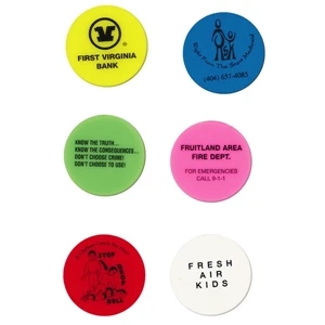 Rase-a-round - Sale 5-7 Day Production - Round 1 1/2" Diameter Eraser Made Of High Quality Rubber