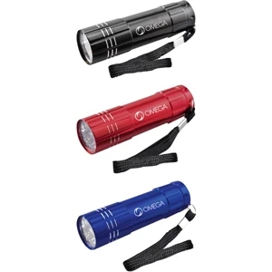 Recon - Sale 5-7 Day Production - Oversized Pocket Flashlight With 9 Bright Led Lights