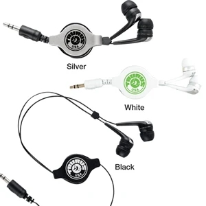 Sale 5-7 Day Production - High Fidelity Retractable Earbuds With Comfortable Ear Pieces