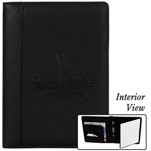 Solutions - Catalog 5-7 Day Production - Black Rugahyde Junior Portfolio With Single Interior Pocket