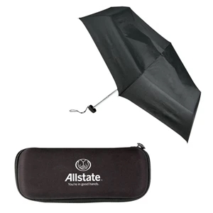 Catalog 5-7 Day Production - Folding Umbrella Has 43" Arc & Compact Size With Case