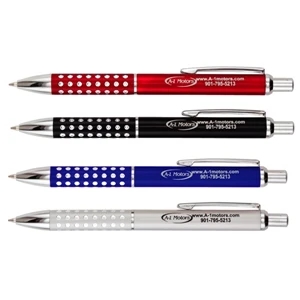 Venus - Catalog 5-7 Day Production - Metal Pen With Engraved Jewel Accents On The Lower Barrel