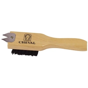 Multi-purpose Brush With Black Plastic Bristles, Spike Wrench And Shoe Horn