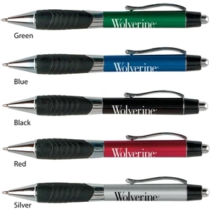 Wolverine - Catalog 5-7 Day Production - Ballpoint Pen With Classic Metallic-tone Plastic Barrel And Metal Clip