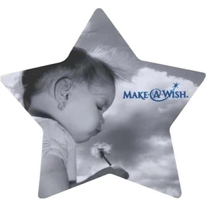 Shoot - Star Microfibler Cloth Inserted In Clear Pouch - Star Shaped Microfiber Lens Cloth