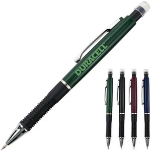 Brady - Mechanical Pencil With Metallic Finish, Silver Accents And Black Comfort Grip