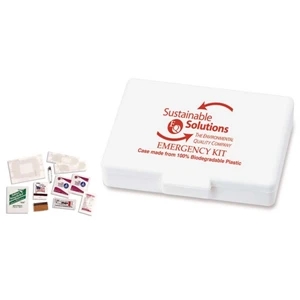 Bio/ad (tm) - Emergency Kit With Sting Relief Towelette, Razor Blade, Book Of Matches And More