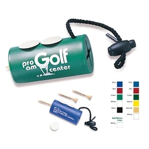 Tee Jiggler (tm) - Golf Kit With Ball Markers And Imprinted Plastic Tees