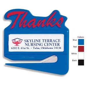 Zippy (r) - Thanks Letter Opener With Stainless Steel Blade. Made In The Usa
