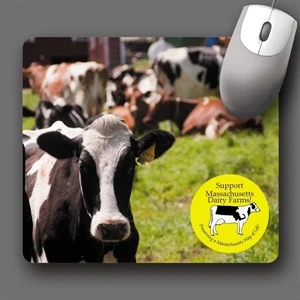 Softtouch (r) - 7.5"x8.5"x1/8"-antimicrobial Plush Fabric Mousepad-5-day; Rush: 24hr,1,2,or 3-day