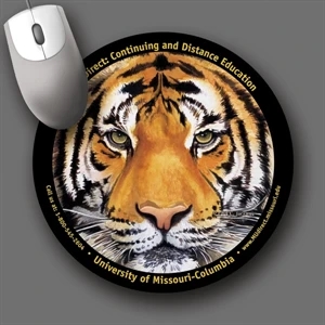 Softtouch (r) - 8"roundx1/16"-antimicrobial Plush Fabric Mouse Pad-5-day; Rush: 24 Hour,1,2,or 3-day