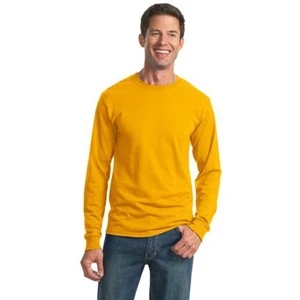 Jerzees (r) - S - X L Colors - Long Sleeve 50/50 Polyester/cotton T-shirt, Ribbed Collar, 5.5 Oz. Jersey