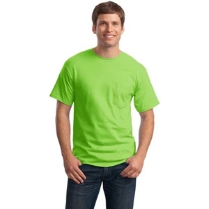 Hanes (r) Tagless (r) - S - X L Colors - T-shirt With Pocket, 6-ounce, 100% Comfortsoft (r) Cotton