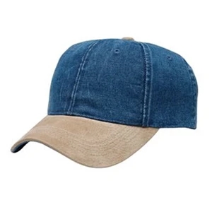 Port Authority (r) - Two Tone Brushed Twill Cap With Suede Bill And Closure