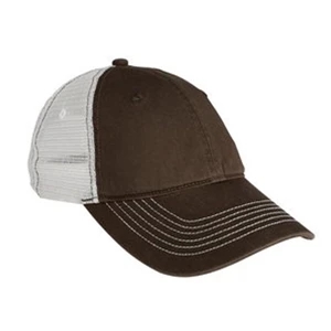 District (r) - Unstructured Low Profile 100% Cotton Cap With 100% Polyester Mesh