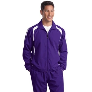 Sport-tek (r) - Lt - X Lt All Colors - Colorblock Raglan Jacket With 100% Polyester Shell, Tall Sizes
