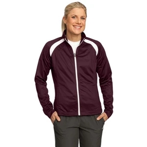 Sport-tek (r) - X S - X L All Colors - Ladies' Track Jacket, 100% Polyester Tricot With Soft Brushed Backing