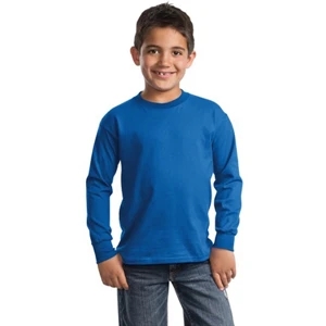Port And Company (r) Essential - Lights - Youth Long Sleeve T-shirt, Heavyweight 6.1oz 100% Cotton