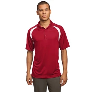 Sport-tek (r) - X S - X L Colors - Colorblock Raglan Polo Shirt, 3.8 Ounce, 100% Polyester