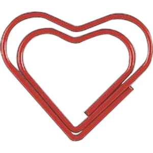 Clipsters - Red Heart Shape Clipsters - 10 Style Clips Per Zipper Pouch