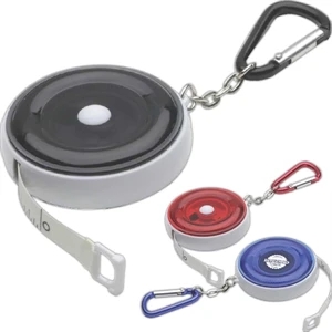 The Everything Tool - Carabiner Round Tape Measure With 5 Foot Durable Polyester Tape