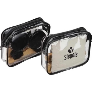 Quick Shine - Shoe Care Kit With Black And Neutral Polish And Two Brushes