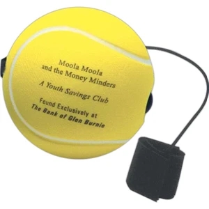Tennis Ball - 2 1/2" Diameter, Sports Ball Shape Stress Reliever Yo-yo Bungees