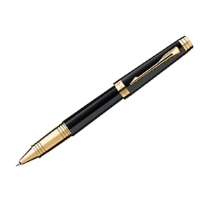 Premier - Gold Trim - Lacquered Roller Ball Pen With Precious Metal Trim