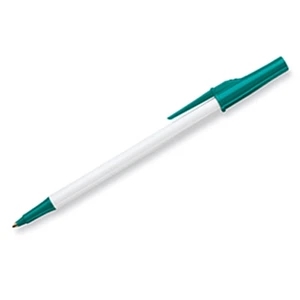 Write Bros.(r) - Medium Point Stick Pen With Tungsten Carbide Ballpoint And White Barrel