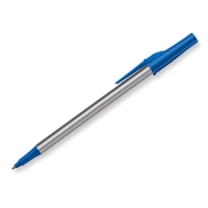 Write Bros.(r) - Medium Point Stick Pen With Tungsten Carbide Ballpoint And Silver Barrel
