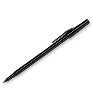 Write Bros.(r) - Medium Point Stick Pen With Tungsten Carbide Ballpoint And Black Barrel