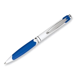 Plunge - Ballpoint Pen With White Barrel And Wave Design On Grip Section